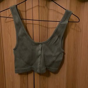 Aerie seamless snap longline bralette